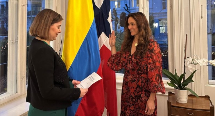 Paola Bernal Rodríguez tomó posesión del cargo como Embajadora Extraordinaria y Plenipotenciaria de Colombia ante el Reino de Noruega