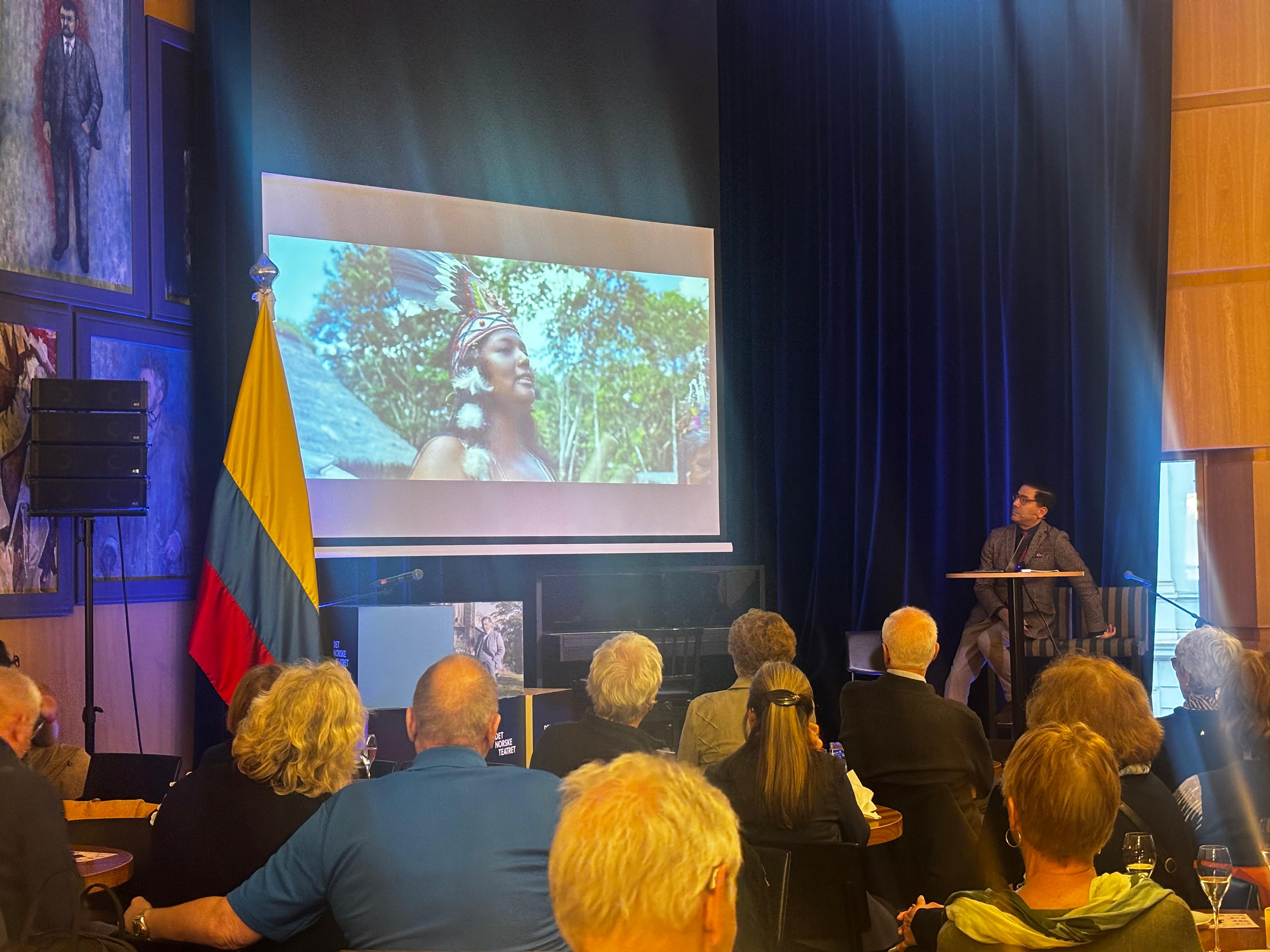 El turismo y la cultura colombiana brillaron en una noche memorable en el Den Norske Teatret