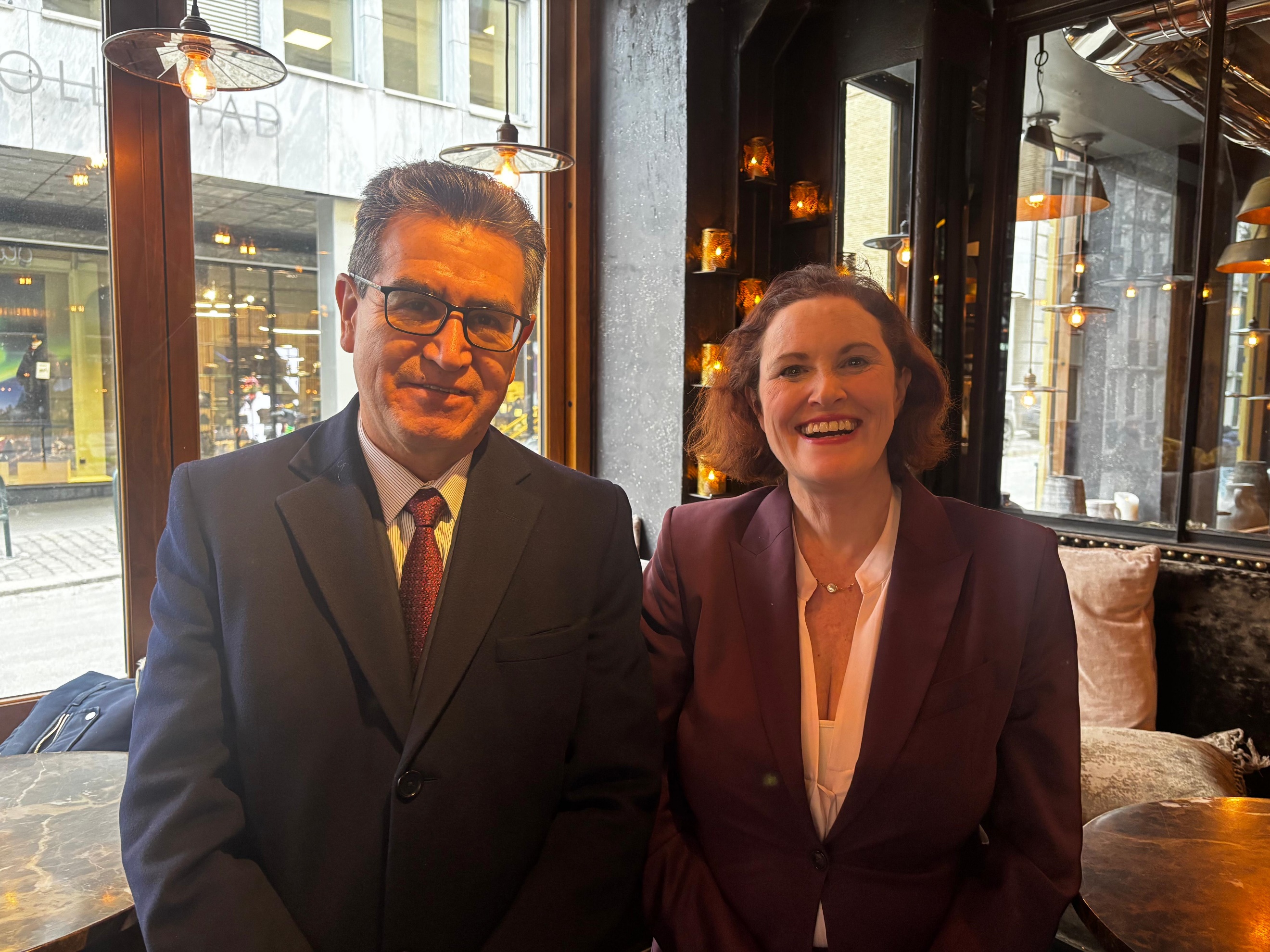 Encuentros de la Embajada de Colombia en Noruega con las expertas Cecilia Baillet y Benedicte Bull