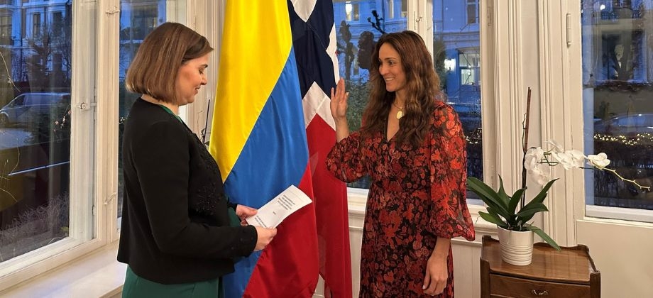 Paola Bernal Rodríguez tomó posesión del cargo como Embajadora Extraordinaria y Plenipotenciaria de Colombia ante el Reino de Noruega