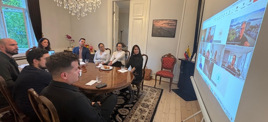 Participantes del Primer Encuentro de la Comunidad Científica colombiana en Noruega