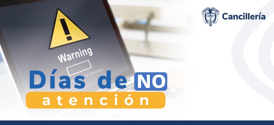 La Embajada y el Consulado de Colombia en Noruega no tendrán atención al público los días 1, 9 , 17 y 20 de mayo de 2024, declarados días festivos en Noruega