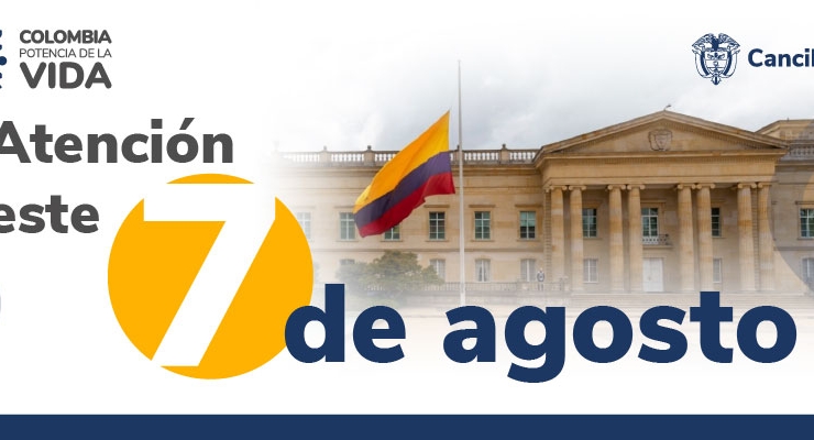La Embajada de Colombia en Noruega y su sección consular no tendrán atención al público el 7 de agosto de 2023 con ocasión del Día de la Batalla de Boyacá